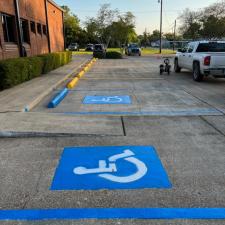Parking lot striping